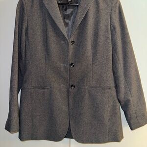 New York & Company Gray Sport Coat with Notched Lapels